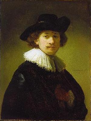 Rembrandt Peale Self-portrait with hat oil painting image